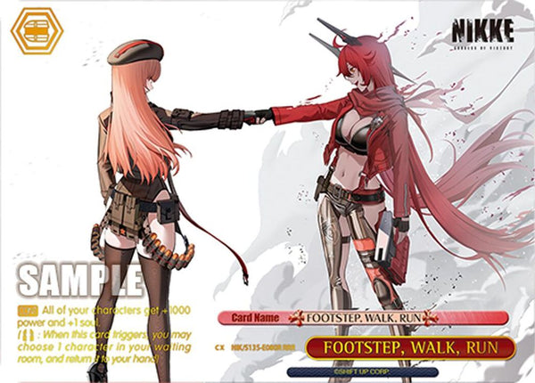 FOOTSTEP, WALK, RUN (RRR) - NIK/S135-E080R - Triple Rare
