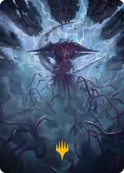 Emrakul, the Exigent Doom Art Card (Gold-Stamped Signature) (AFRA)