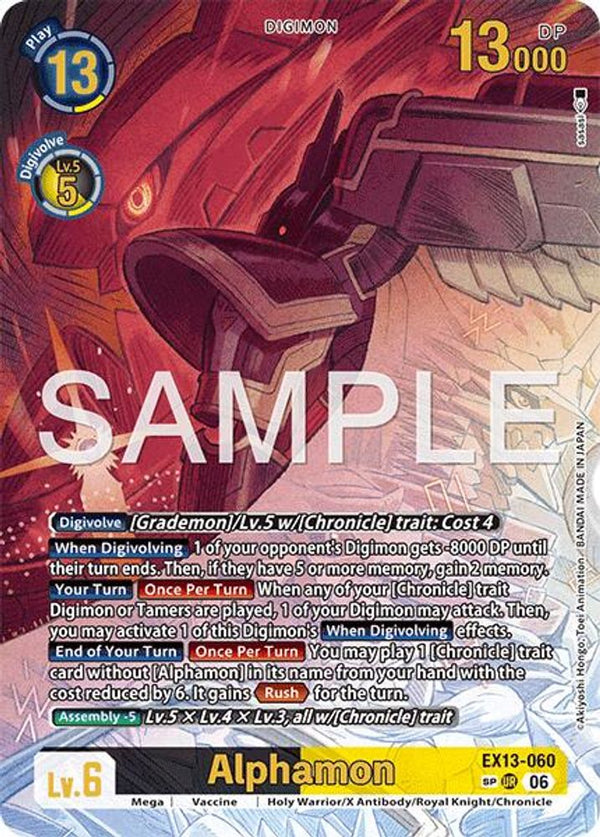 Alphamon (SP) - EX13-060 - Ultimate Rare