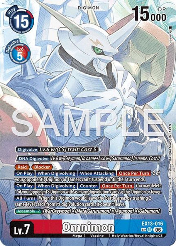 Omnimon (SP) - EX13-016 - Super Rare