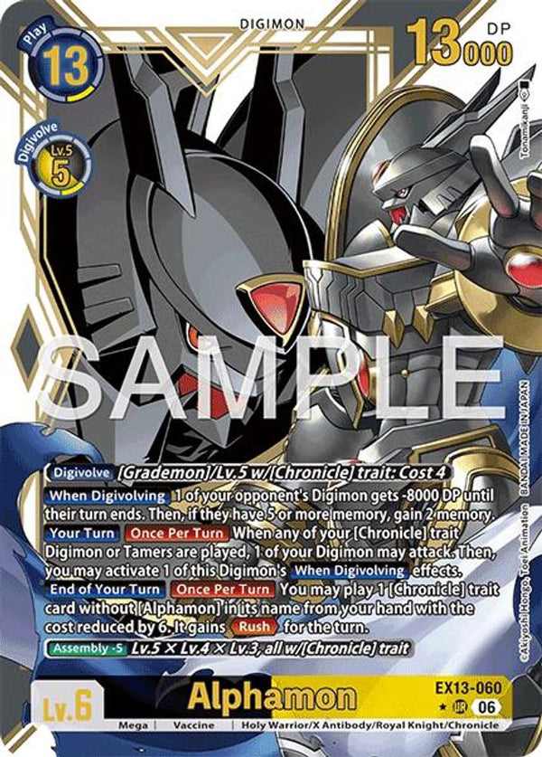 Alphamon (Alternate Art) - EX13-060 - Ultimate Rare