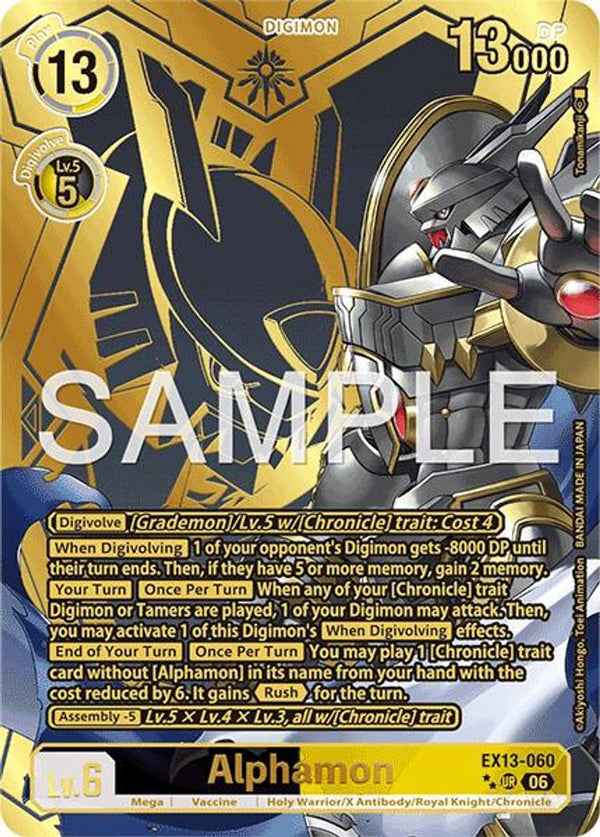Alphamon (Rare Pull) - EX13-060 - Ultimate Rare