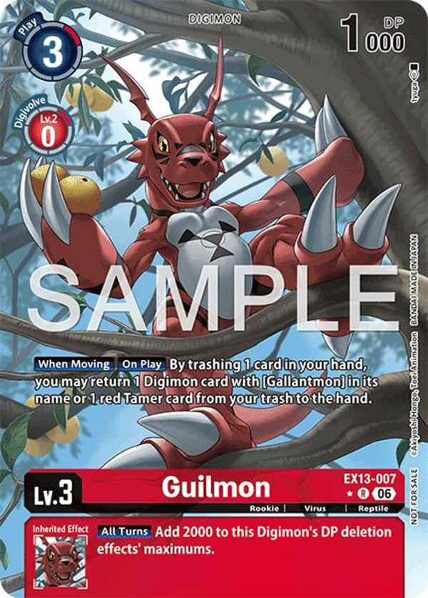Guilmon (Extended Art) - EX13-007 - Rare