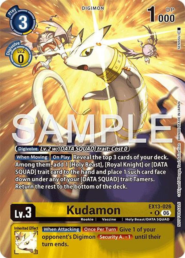 Kudamon (Extended Art) - EX13-026 - Rare