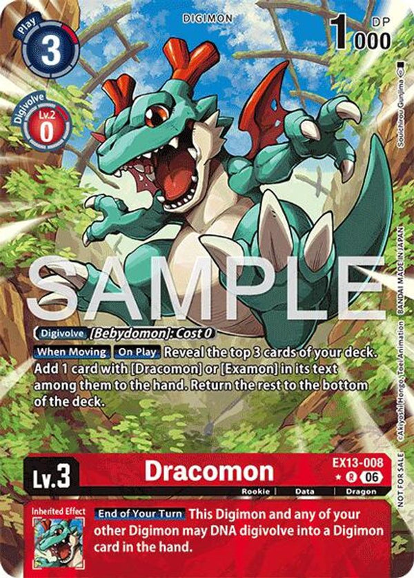 Dracomon (Extended Art) - EX13-008 - Rare