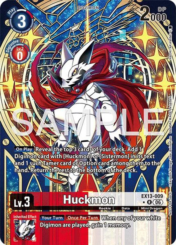 Huckmon (Extended Art) - EX13-009 - Rare