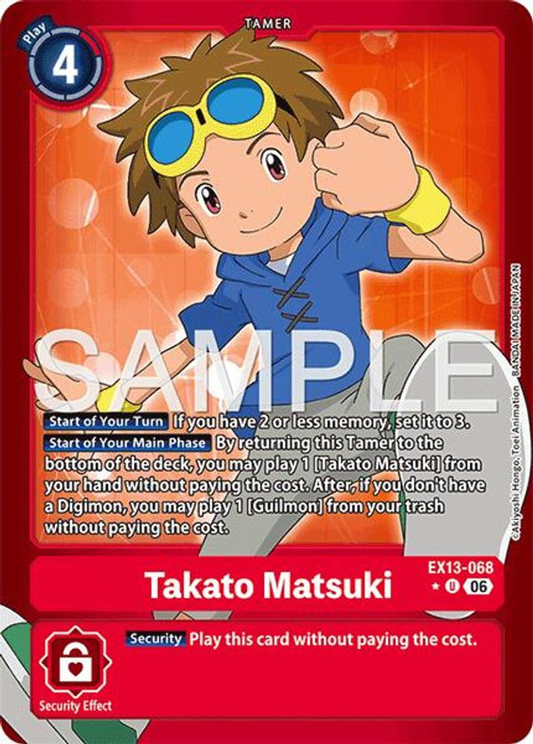 Takato Matsuki (Limited Foil) - EX13-068 - Uncommon