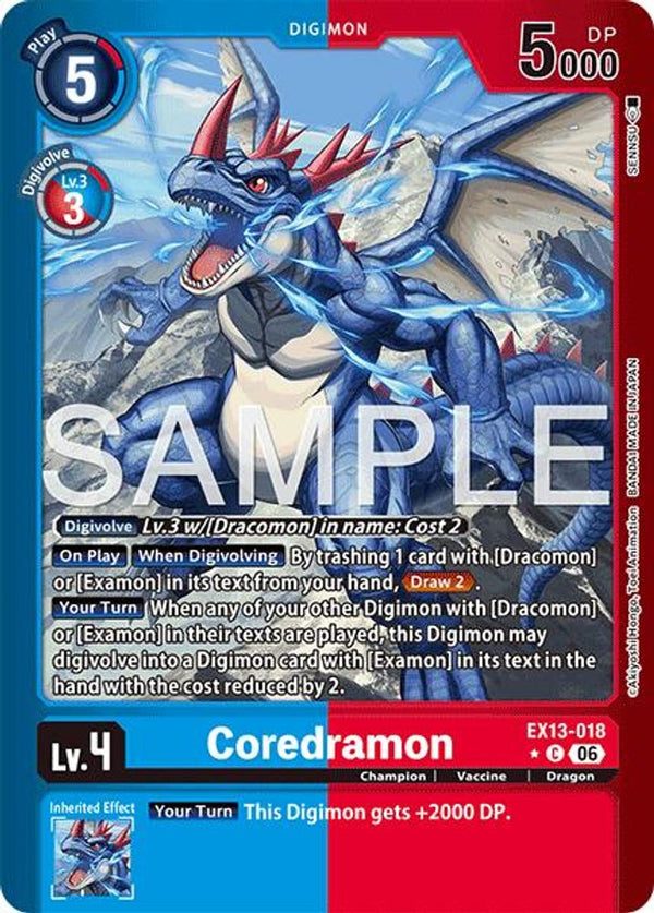 Coredramon (Limited Foil) - EX13-018 - Common