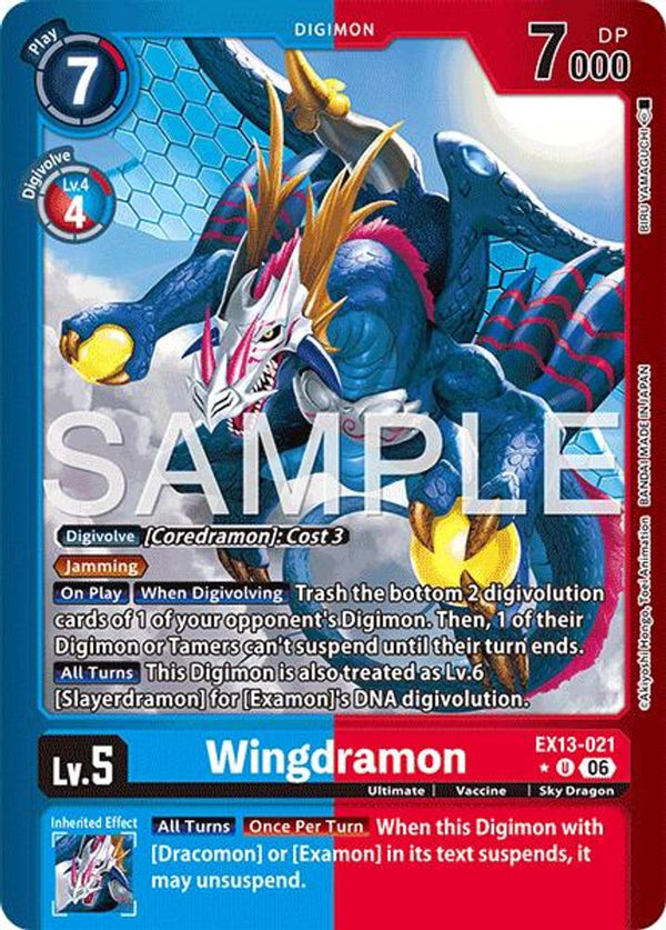 Wingdramon (Limited Foil) - EX13-021 - Uncommon