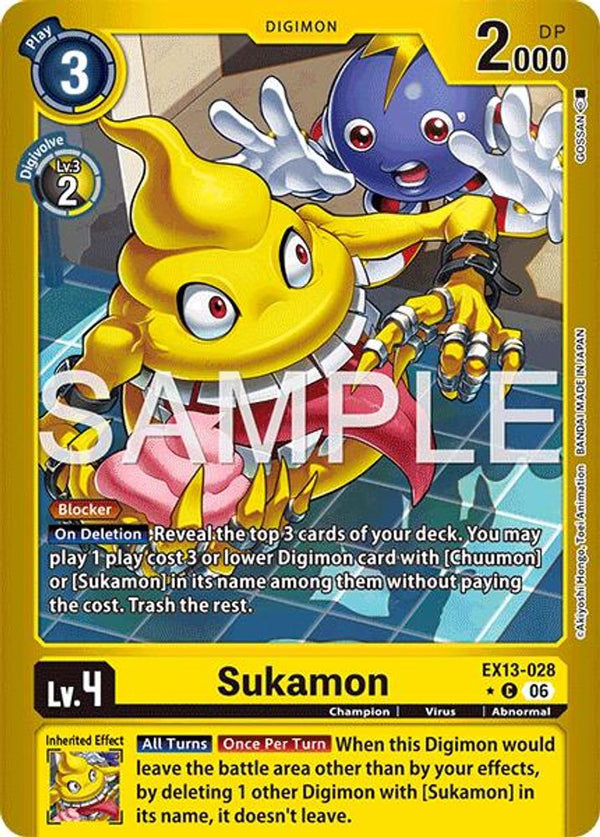 Sukamon (Limited Foil) - EX13-028 - Common