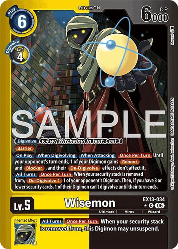 Wisemon (Limited Foil) - EX13-034 - Common