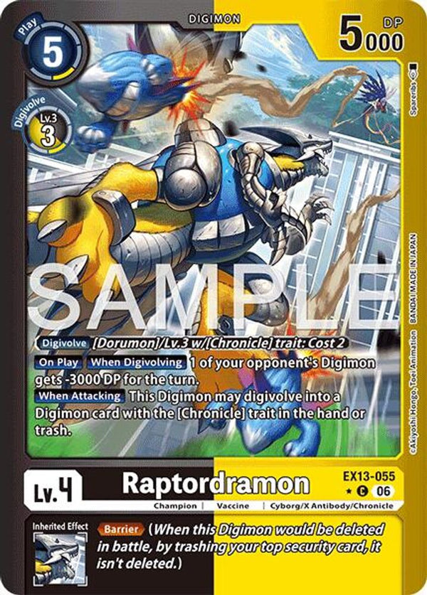 Raptordramon (Limited Foil) - EX13-055 - Common