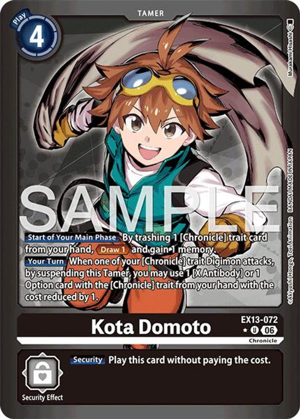 Kota Domoto (Limited Foil) - EX13-072 - Uncommon