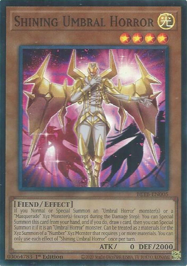 Shining Umbral Horror - BETB-EN005 - Super Rare - 1st Edition
