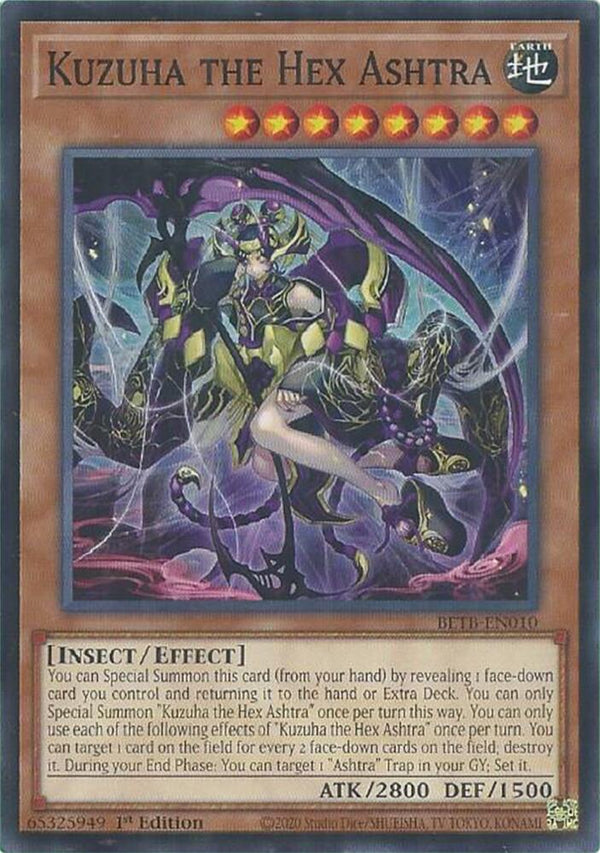 Kuzuha the Hex Ashtra - BETB-EN010 - Common - 1st Edition