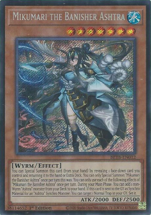 Mikumari the Banisher Ashtra - BETB-EN012 - Secret Rare - 1st Edition