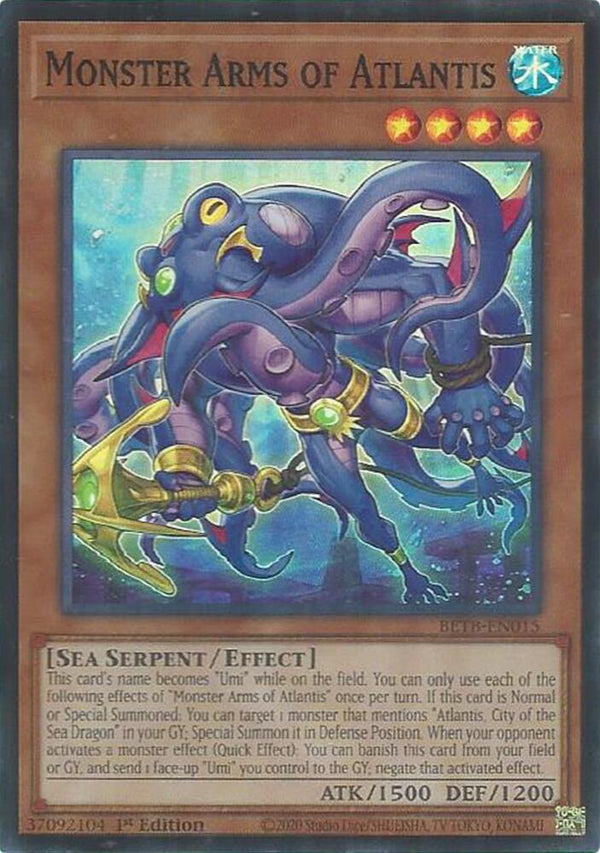 Monster Arms of Atlantis - BETB-EN015 - Super Rare - 1st Edition
