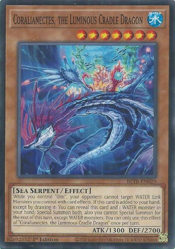 Coralianectes, the Luminous Cradle Dragon - BETB-EN029 - Common - 1st Edition