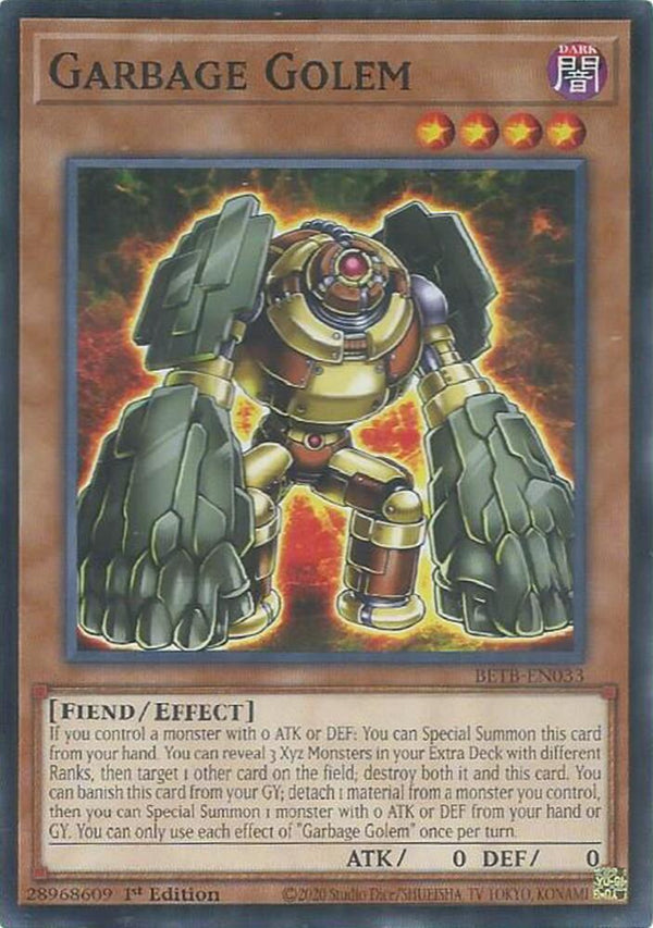 Garbage Golem - BETB-EN033 - Common - 1st Edition