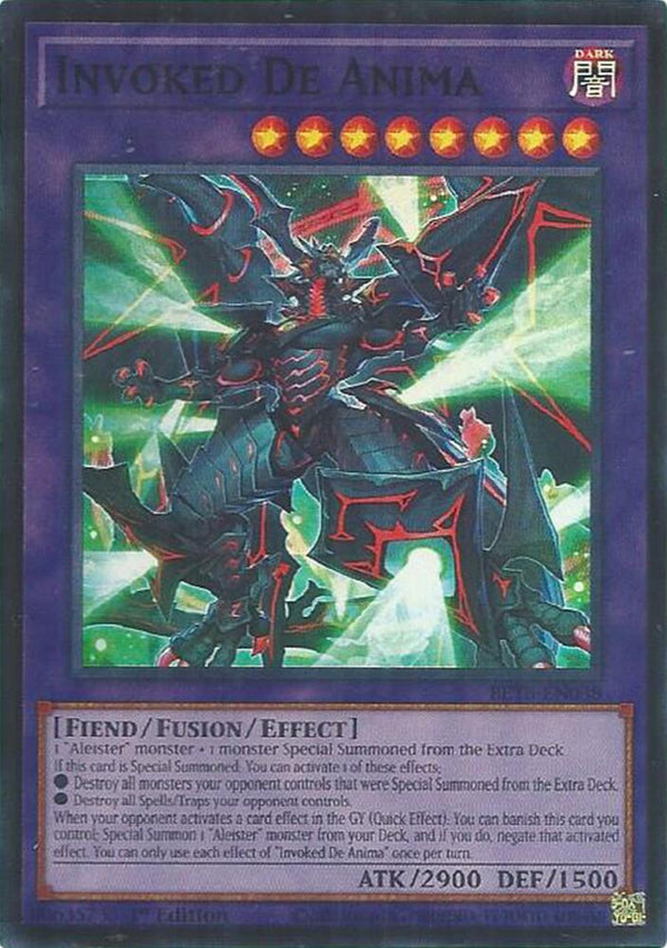 Invoked De Anima - BETB-EN038 - Super Rare - 1st Edition