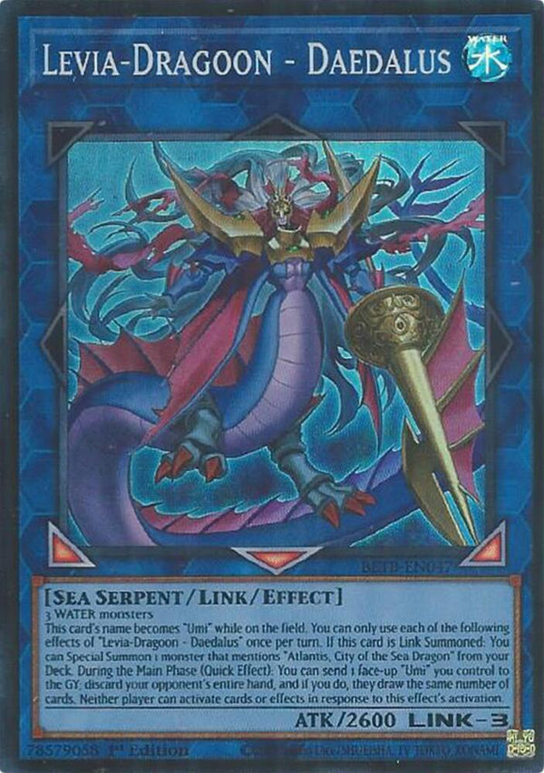 Levia-Dragoon - Daedalus - BETB-EN047 - Super Rare - 1st Edition
