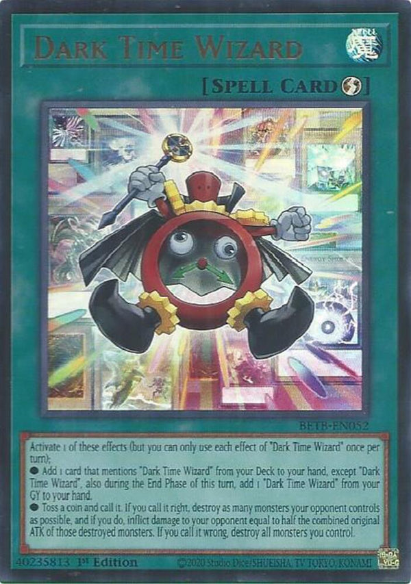 Dark Time Wizard - BETB-EN052 - Ultra Rare - 1st Edition