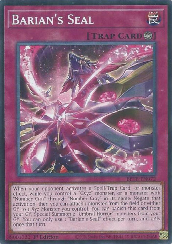 Barian's Seal - BETB-EN072 - Common - 1st Edition
