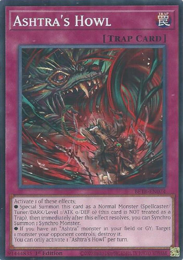 Ashtra's Howl - BETB-EN074 - Common - 1st Edition