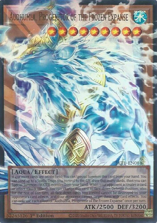 Audhumla, Progenitor of the Frozen Expanse (Extended Art) - BETB-EN081 - Ultra Rare - 1st Edition