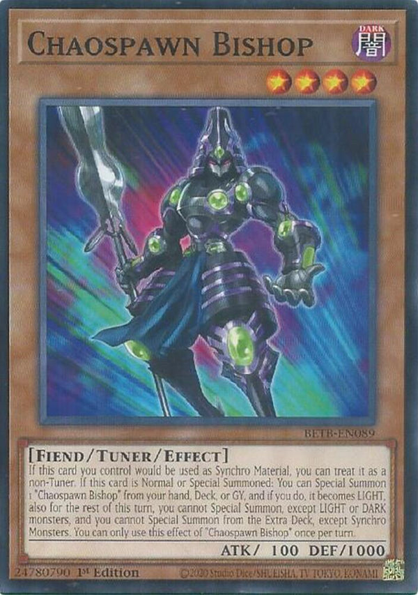 Chaospawn Bishop - BETB-EN089 - Common - 1st Edition