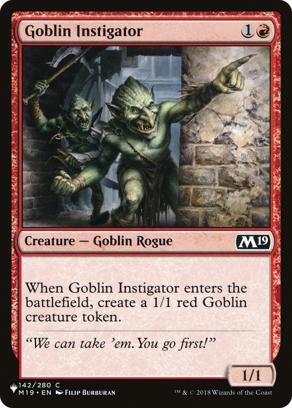 Goblin Instigator - M19 Reprint (PLST)