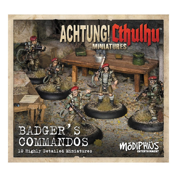 Achtung! Cthulhu RPG - Miniatures: Badger's Commandos