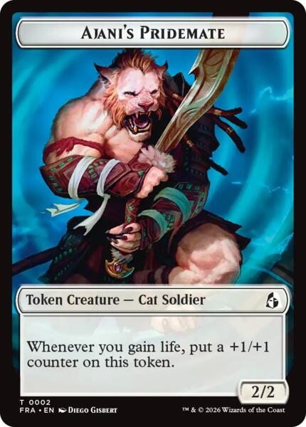 Ajani's Pridemate // Mowu Token (Pre-Order) (TFRA)