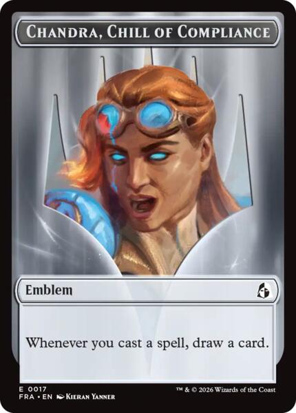 Chandra, Chill of Compliance // Chandra, Torch of Defiance Token (Pre-Order) (TFRA)