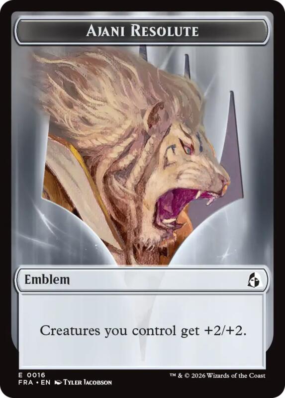 Ajani's Pridemate // Ajani Resolute Token (Pre-Order) (TFRA)