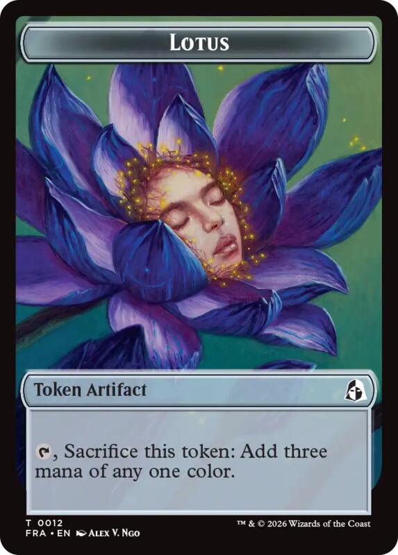 Dragon // Lotus Token (Pre-Order) (TFRA)