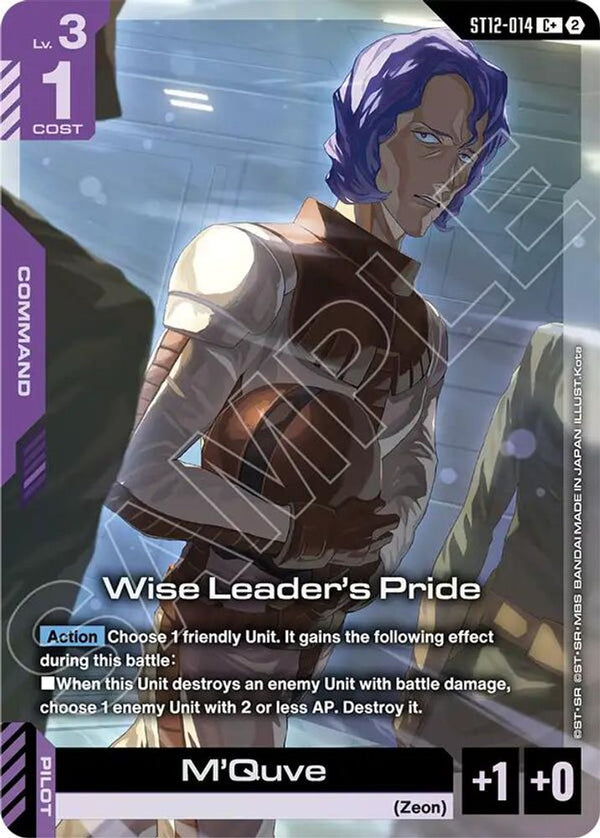 Wise Leader's Pride (C+) (Alternate Art) - ST12-014 - Common+