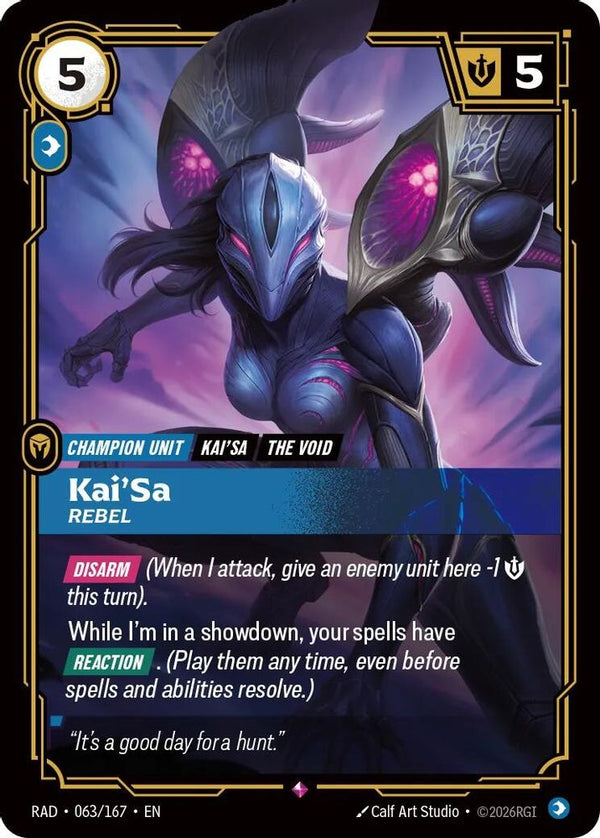 Kai'Sa, Rebel - 063/167 - Rare