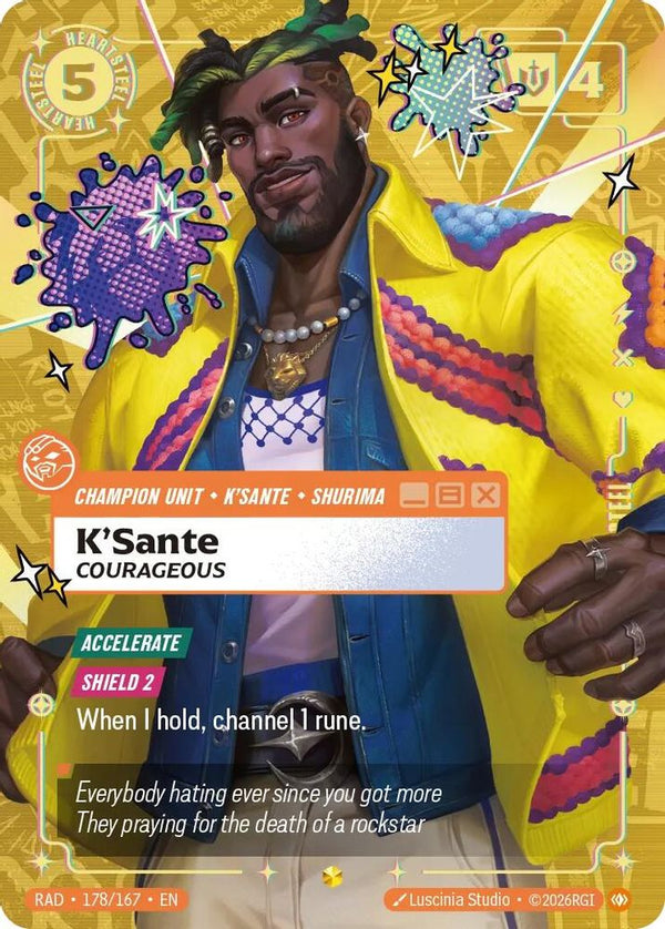 K'Sante, Courageous (Overnumbered) - 178/167 - Showcase