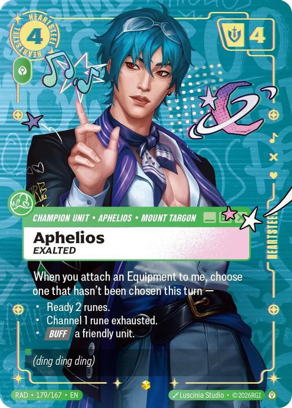 Aphelios, Exalted (Overnumbered) - 179/167 - Showcase