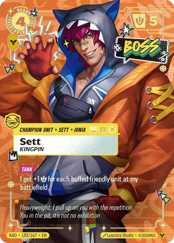 Sett, Kingpin (Overnumbered) - 183/167 - Showcase