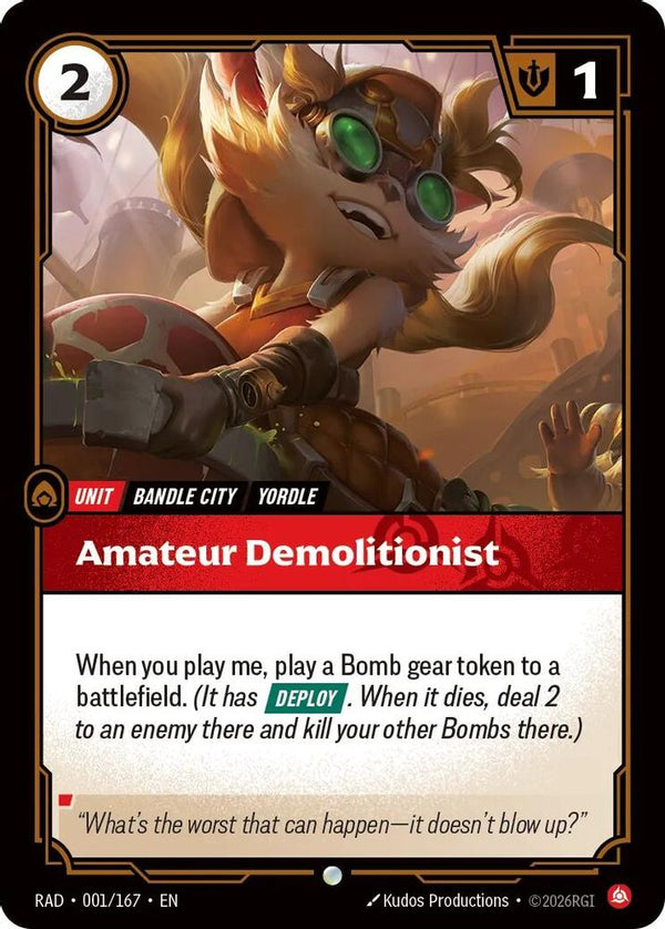 Amateur Demolitionist - 001/167 - Common