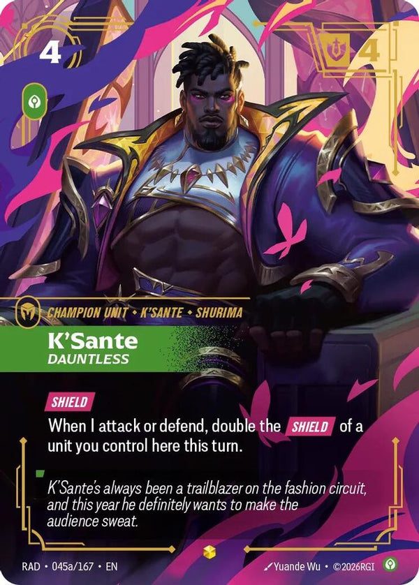 K'Sante, Dauntless (Alternate Art) - 045a/167 - Showcase