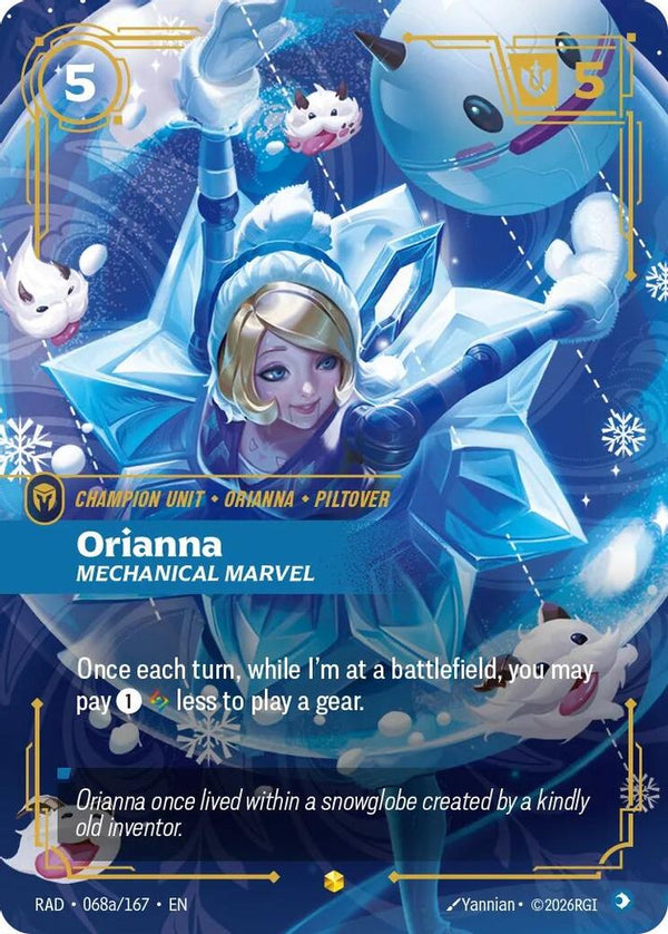 Orianna, Mechanical Marvel (Alternate Art) - 068a/167 - Showcase