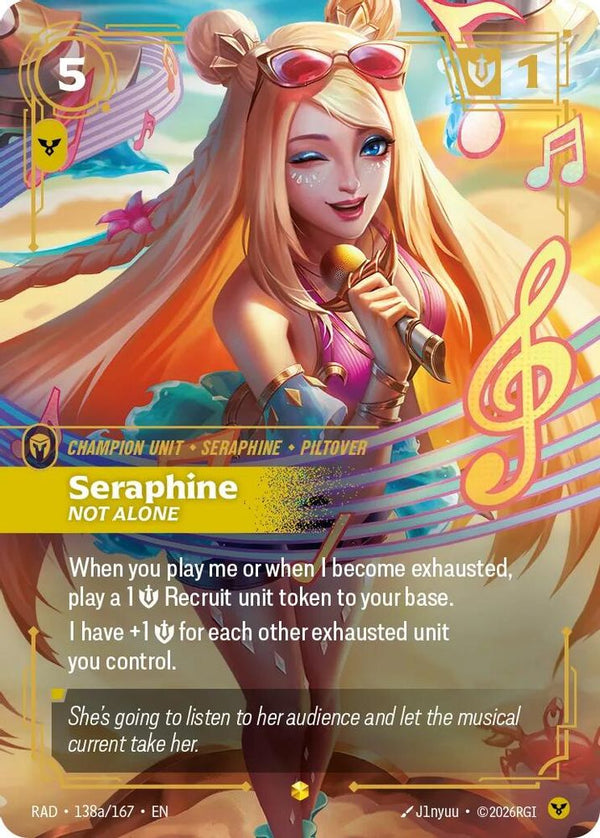Seraphine, Not Alone (Alternate Art) - 138a/167 - Showcase