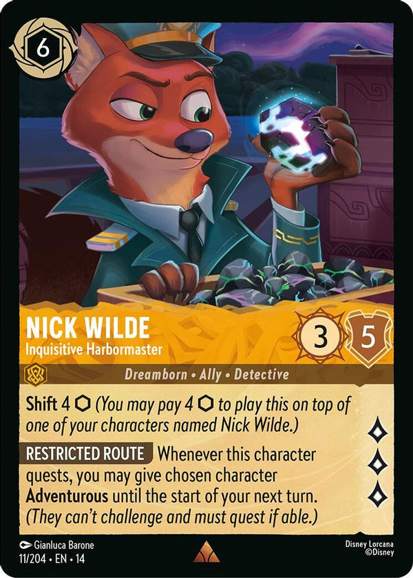 Nick Wilde (Inquisitive Harbormaster) - 11/204 - Rare