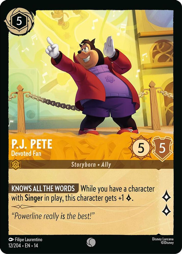 P.J. Pete (Devoted Fan) - 12/204 - Common
