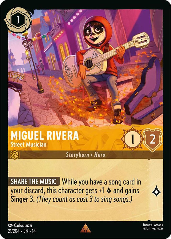 Miguel Rivera (Street Musician) - 21/204 - Rare