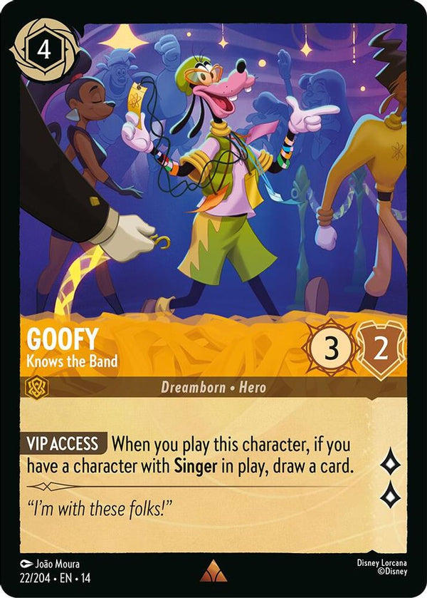 Goofy (Knows the Band) - 22/204 - Rare