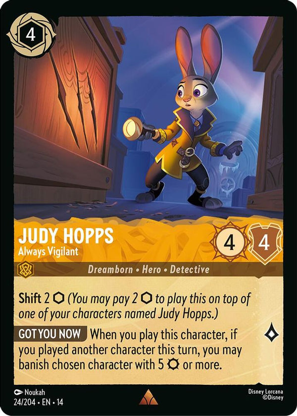 Judy Hopps (Always Vigilant) - 24/204 - Rare